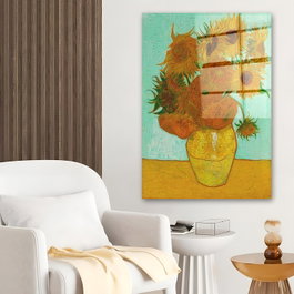 Wallity Pintura decorativa de vidrio templado Multicolor 30 x 45 cm